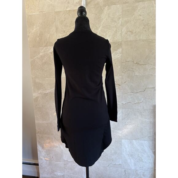 COS Double Layer Black Dress – XS Long Sleeve Fall Avante Garde Minimalist Chic - Picture 6 of 9